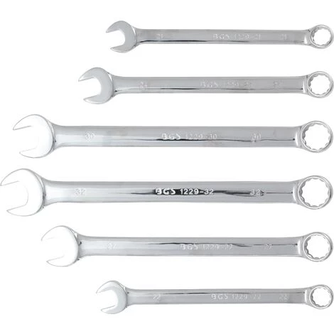 BGS Technic Jeu De Clés Mixtes | Extra Longues | 21 - 32 Mm | 6 Pièces 5 BGS Technic Jeu De Clés Mixtes | Extra Longues | 21 - 32 Mm | 6 Pièces – Image 3