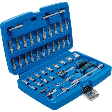 BGS Technic Coffret De Douilles | 6,3 Mm (1/4") | 46 Pièces 4 BGS Technic Coffret De Douilles | 6,3 Mm (1/4") | 46 Pièces – Image 2