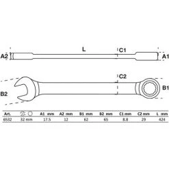 BGS Technic Clé Mixte à Cliquet | 32 Mm 5 BGS Technic Clé Mixte à Cliquet | 32 Mm -BGS TECHNIC Soldes 38362339 2