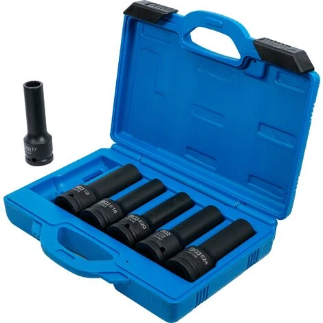 BGS Technic Jeu De Douilles à Choc, Profil E, Douze Pans | 20 Mm (3/4") | 6 Pièces 5 BGS Technic Jeu De Douilles à Choc, Profil E, Douze Pans | 20 Mm (3/4") | 6 Pièces – Image 3