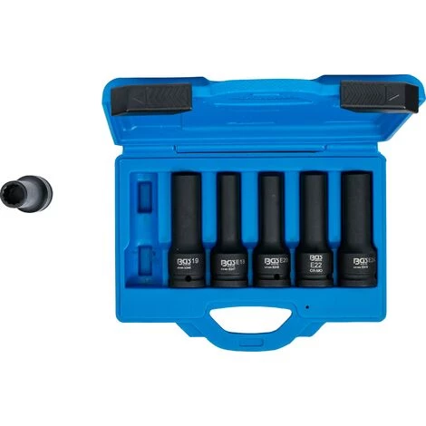 BGS Technic Jeu De Douilles à Choc, Profil E, Douze Pans | 20 Mm (3/4") | 6 Pièces 6 BGS Technic Jeu De Douilles à Choc, Profil E, Douze Pans | 20 Mm (3/4") | 6 Pièces – Image 4