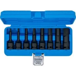 BGS Technic Jeu De Douilles à Embouts à Choc | 12,5 Mm (1/2") | Six Pans Intérieurs | 5 - 19 Mm | 8 Pièces -BGS TECHNIC Soldes 38362476 5