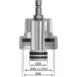 BGS Technic Adaptateur No 7 Pour Art. 8027, 8098 | Pour Alfa Romeo, Citroën, Fiat, Mini, Peugeot, Renault, Saab -BGS TECHNIC Soldes 38362690 4