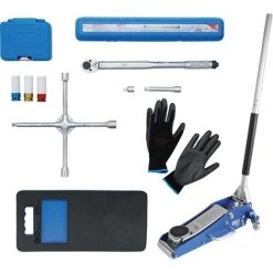 BGS Technic Kit Pneus Pour Changement De Roues Avec Cric Rouleur 1,5 t | 10 Pièces