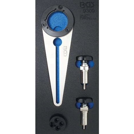 BGS Technic Insert De Servante D'atelier 1/3 : Jeu De Cales Et D’outils De Rotation De Poulie Pour Vilebrequin | Pour BMW 2.5D 3 BGS Technic Insert De Servante D'atelier 1/3 : Jeu De Cales Et D’outils De Rotation De Poulie Pour Vilebrequin | Pour BMW 2.5D