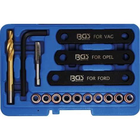BGS Technic Kit De Réparation Pour Filet De Frein | M9 X 1,25 Mm | 16 Pièces 3 BGS Technic Kit De Réparation Pour Filet De Frein | M9 X 1,25 Mm | 16 Pièces
