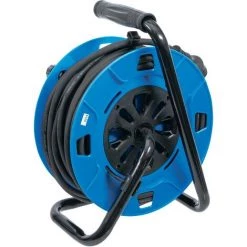 BGS Technic Enrouleur De Câble | 25 m | 3 X 1,5 mm² | 4 Prises De Courant Avec Clapet De Fermeture | IP 44 | 3500 W -BGS TECHNIC Soldes 38363695 3