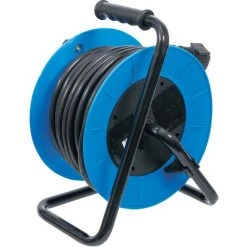 BGS Technic Enrouleur De Câble | 15 m | 3 X 1,5 Mm² | 4 Prises De Courant | IP 20 | 3000 W -BGS TECHNIC Soldes 38363780 3