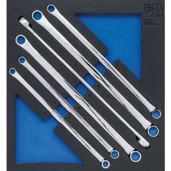 BGS Technic Insert De Servante D’atelier 2/3: Jeu De Clés Polygonales Doubles | Extra Longues | 10 X 11 - 22 X 24 mm | 6 Pièces