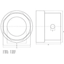BGS Technic Clé D’écrous De Moyeu | Octogonale | Pour Remorques R.O.R. | 127 mm -BGS TECHNIC Soldes 38364595 3