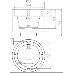 BGS Technic Clé à Ergot Pour Bride De Boîte | Pour SCANIA | 72/80 Mm -BGS TECHNIC Soldes 38364652 2