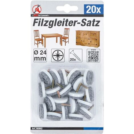 BGS Technic Jeu De Protections Antidérapants | à Vis | Ø 24 mm | 20 pièces 4 BGS Technic Jeu De Protections Antidérapants | à Vis | Ø 24 mm | 20 pièces – Image 2