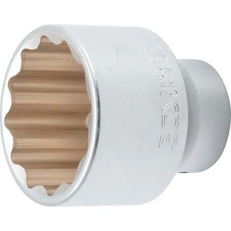 BGS Technic Douille Pour Clé, Douze Pans | 20 Mm (3/4") | 55 Mm 3 BGS Technic Douille Pour Clé, Douze Pans | 20 Mm (3/4") | 55 Mm