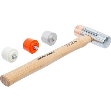 BGS Technic Maillet Avec Tête Interchangeable | Manche Hickory | Ø 35 mm 4 BGS Technic Maillet Avec Tête Interchangeable | Manche Hickory | Ø 35 mm – Image 2