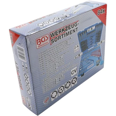 BGS Technic Assortiment D’outils | 6,3 Mm (1/4") + 12,5 Mm (1/2") | Profil E/profil T (pour Torx) | 84 Pièces 6 BGS Technic Assortiment D’outils | 6,3 Mm (1/4") + 12,5 Mm (1/2") | Profil E/profil T (pour Torx) | 84 Pièces – Image 4