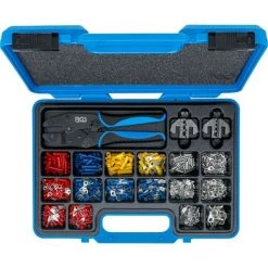 BGS Technic Pince à Sertir | Avec 2 Paires De Mâchoires | Avec Assortiment De Cosses | 1000 Pièces