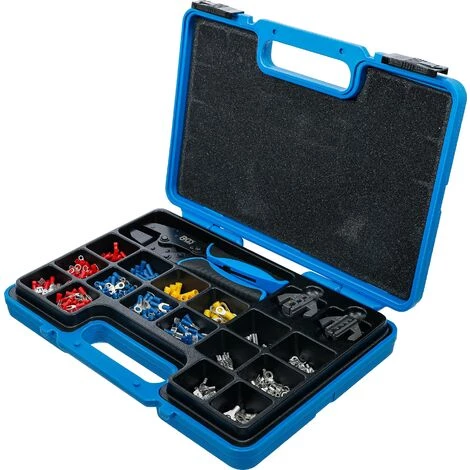 BGS Technic Pince à Sertir | Avec 2 Paires De Mâchoires | Avec Assortiment De Cosses | 1000 Pièces 6 BGS Technic Pince à Sertir | Avec 2 Paires De Mâchoires | Avec Assortiment De Cosses | 1000 Pièces â Image 4