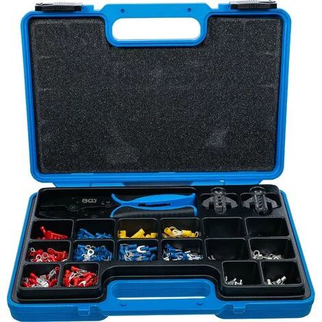 BGS Technic Pince à Sertir | Avec 2 Paires De Mâchoires | Avec Assortiment De Cosses | 1000 Pièces 7 BGS Technic Pince à Sertir | Avec 2 Paires De Mâchoires | Avec Assortiment De Cosses | 1000 Pièces â Image 5