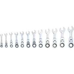 BGS Technic Jeu De Clés Mixtes à Cliquet | Extra Court | 8 - 19 mm | 12 pièces -BGS TECHNIC Soldes 38711930 3