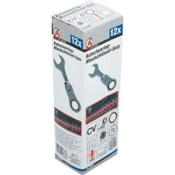 BGS Technic Jeu De Clés Mixtes à Cliquet | Extra Court | 8 - 19 mm | 12 pièces -BGS TECHNIC Soldes 38711930 5