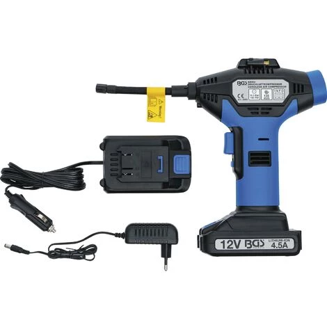 BGS TECHNIC COMPRESSEUR, POMPE A AIR SANS FIL 12V 4 BGS TECHNIC COMPRESSEUR, POMPE A AIR SANS FIL 12V – Image 2