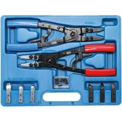 BGS TECHNIC JEU DE PINCES À CIRCLIPS | POINTES ÉCHANGEABLES | 10 PIÈCES BGS 453