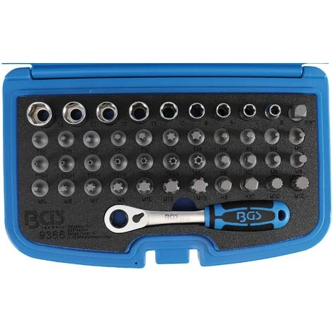 BGS TECHNIC JEU D'EMBOUTS TRAVERSANTES ET DE DOUILLES | 44 PIÈCES BGS 9366 3 BGS TECHNIC JEU D'EMBOUTS TRAVERSANTES ET DE DOUILLES | 44 PIÈCES BGS 9366