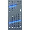 BGS TECHNIC BGS 1/3 CHARIOT MIXTE TAPIS DE CLÉS POLYGONALES, 6-22 MM, 12 PIÈCES, 4082