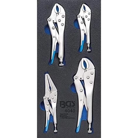 BGS TECHNIC BGS 4040 | INSERT DE SERVANTE D'ATELIER 1/3 : PINCES-ÉTAUX | 4 PIÈCES 3 BGS TECHNIC BGS 4040 | INSERT DE SERVANTE D'ATELIER 1/3 : PINCES-ÉTAUX | 4 PIÈCES