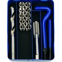 BGS TECHNIC KIT DE RÉPARATION DE FILETAGE M12 X 1.25, 14 PIÈCES -