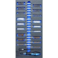 BGS TECHNIC BGS ASSORTIMENT 1/3 BROSSES TAPIS DE CHARIOT, 20 PIÈCES, 4043