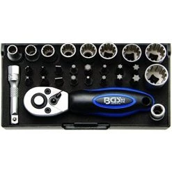 BGS TECHNIC JEU DE DOUILLES 6.3 (1/4), 28 PCS.