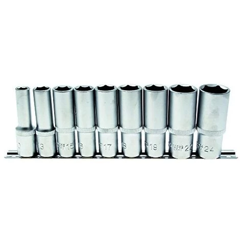 BGS TECHNIC 2223 9 DOUILLES LONGUES DU 10 AU 24MM CARRE 1/2 3 BGS TECHNIC 2223 9 DOUILLES LONGUES DU 10 AU 24MM CARRE 1/2