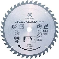 BGS TECHNIC BGS DE LAME DE SCIE CIRCULAIRE EN MÉTAL DUR, DIAMÈTRE 350 MM, 3958