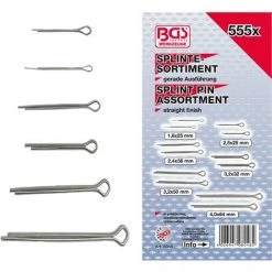 BGS TECHNIC ASSORTIMENT DE GOUPILLES | Ø 1,6 - 4,0 MM | 555 PIÈCES BGS 8048
