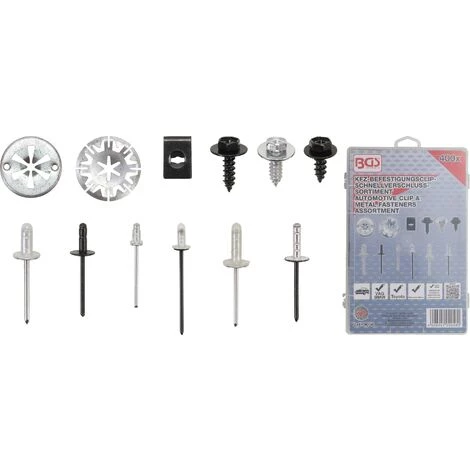 BGS TECHNIC ASSORTIMENT DE CLIPS DE FIXATION AUTOMOBILES POUR AUDI, VW, TOYOTA, MERCEDES-BENZ, BMW | 400 PIÈCES BGS 9058 3 BGS TECHNIC ASSORTIMENT DE CLIPS DE FIXATION AUTOMOBILES POUR AUDI, VW, TOYOTA, MERCEDES-BENZ, BMW | 400 PIÈCES BGS 9058