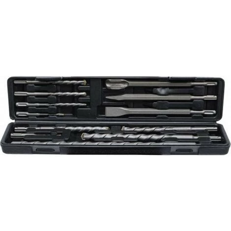 BGS TECHNIC Coffret Trepans 12 Forets Burins A Maconnerie/beton Emmanchement Sds De 5 A 20mm 3 BGS TECHNIC Coffret Trepans 12 Forets Burins A Maconnerie/beton Emmanchement Sds De 5 A 20mm