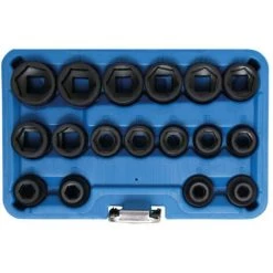 Coffret De Douilles à Choc Six Pans Extra Plates BGS TECHNIC - 12,5 Mm - 17 Pcs - 9286