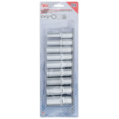 Jeu De Douilles Douze Pans Longues BGS TECHNIC - 12,5 Mm - 9 Pcs - 5253 6 Jeu De Douilles Douze Pans Longues BGS TECHNIC - 12,5 Mm - 9 Pcs - 5253 – Image 4