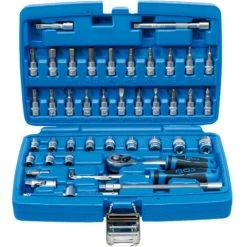 Coffret De Douilles Et Embouts BGS TECHNIC - Avec Cannelure - 6,3 Mm - 46 Pcs - 2141