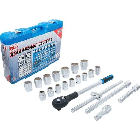 BGS Technic Coffret De Douilles Douze Pans | 20 Mm (3/4") | 21 Pièces 3 BGS Technic Coffret De Douilles Douze Pans | 20 Mm (3/4") | 21 Pièces