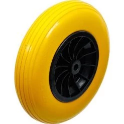 BGS Technic Roue De Brouette | PU, Jaune/noir | 400 mm