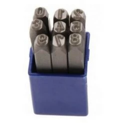 BGS TECHNIC Chiffres A Frapper Pro 2.5 Mm - 9 Poinçons