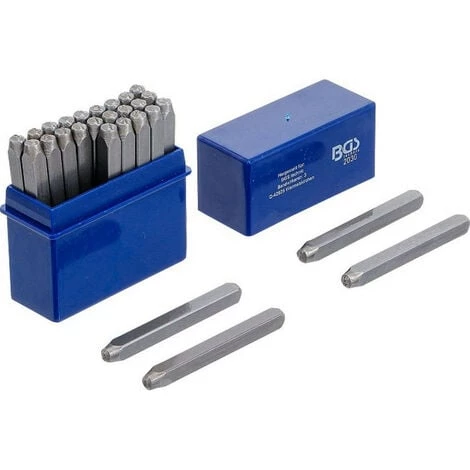 BGS TECHNIC Lettres A Frapper Pro 3 Mm - 27 Pcs 3 BGS TECHNIC Lettres A Frapper Pro 3 Mm - 27 Pcs