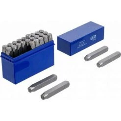 BGS TECHNIC Lettres A Frapper Pro 8 Mm - 27 Pcs