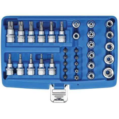 BGS TECHNIC EMBOUTS ET DOUILLES TORX (34 Pièces) EN COFFRET BGS CARRE 3/8 3 BGS TECHNIC EMBOUTS ET DOUILLES TORX (34 Pièces) EN COFFRET BGS CARRE 3/8