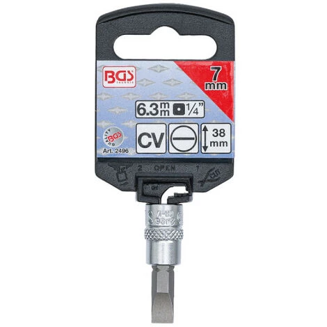 Douille à Embout BGS TECHNIC - 6,3 Mm - Fente 7 Mm - 2496 4 Douille à Embout BGS TECHNIC - 6,3 Mm - Fente 7 Mm - 2496 – Image 2