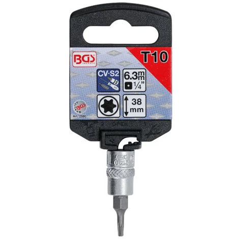 Douille à Embout BGS TECHNIC - 6,3 Mm - Torx T10 - 2590 4 Douille à Embout BGS TECHNIC - 6,3 Mm - Torx T10 - 2590 – Image 2