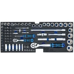 Jeu De Douilles BGS TECHNIC - 12,5 Mm - 6,3 Mm - 77 Pièces - 3341 - Chrome