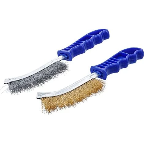 BGS TECHNIC JEU DE BROSSES À FILS | FIL EN ACIER ET LAITON | 260 MM | 2 PIÈCES BGS 71033 3 BGS TECHNIC JEU DE BROSSES À FILS | FIL EN ACIER ET LAITON | 260 MM | 2 PIÈCES BGS 71033